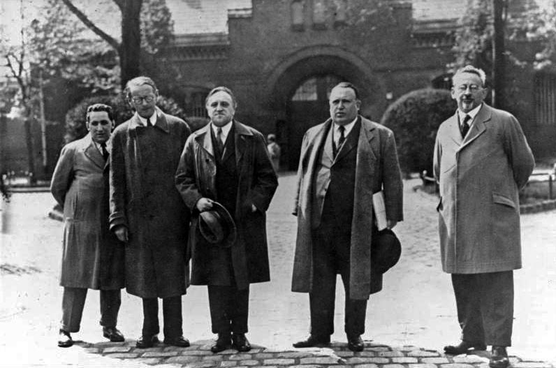 Kurt Grossmann pictured first on left in 1931